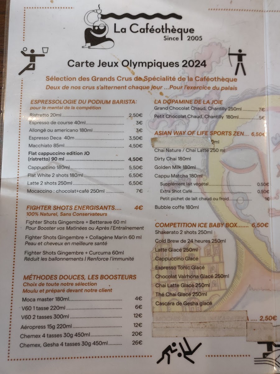 Menu The Cafeotheque Of Paris-2